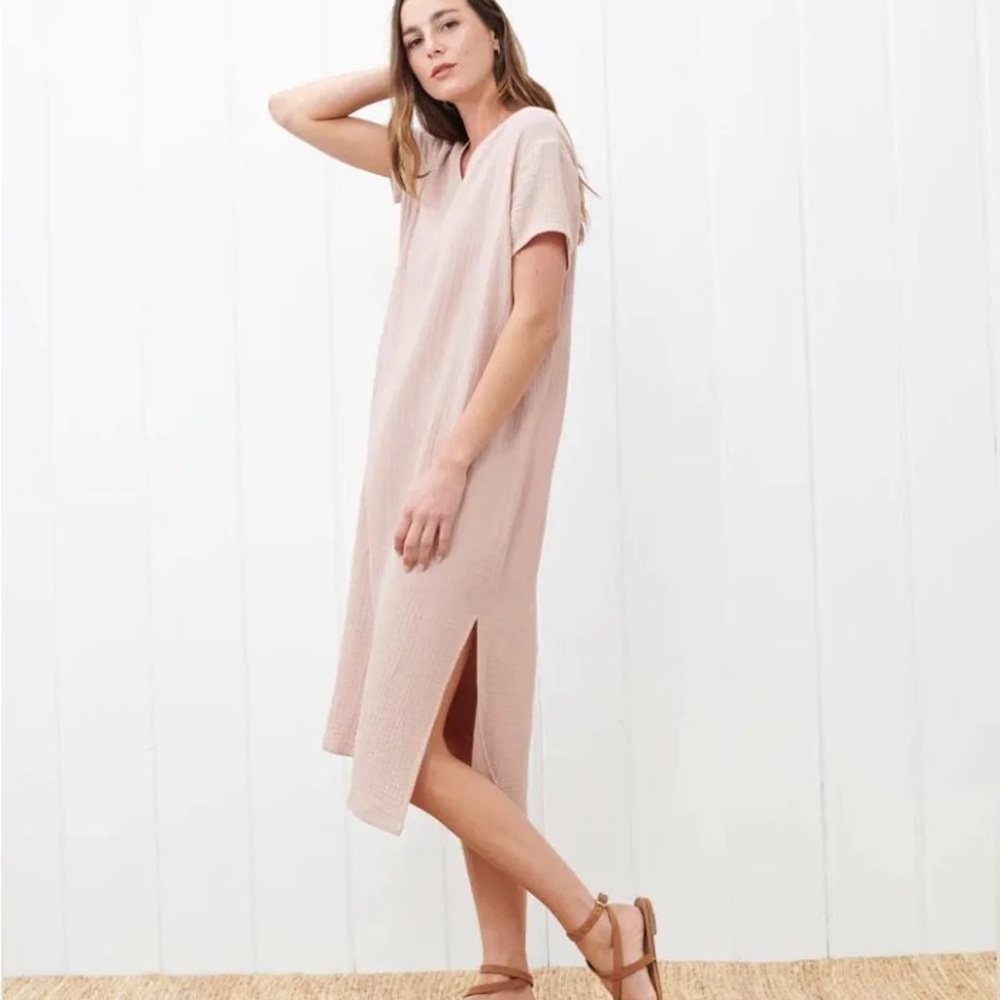 Jenni Kayne Cypress Caftan Dress. NEW super cute blush